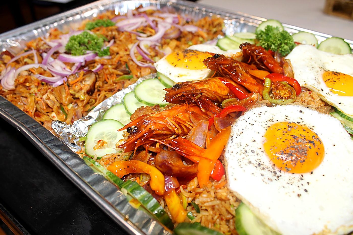 Seafood & Tiger Prawn Kottu Roti